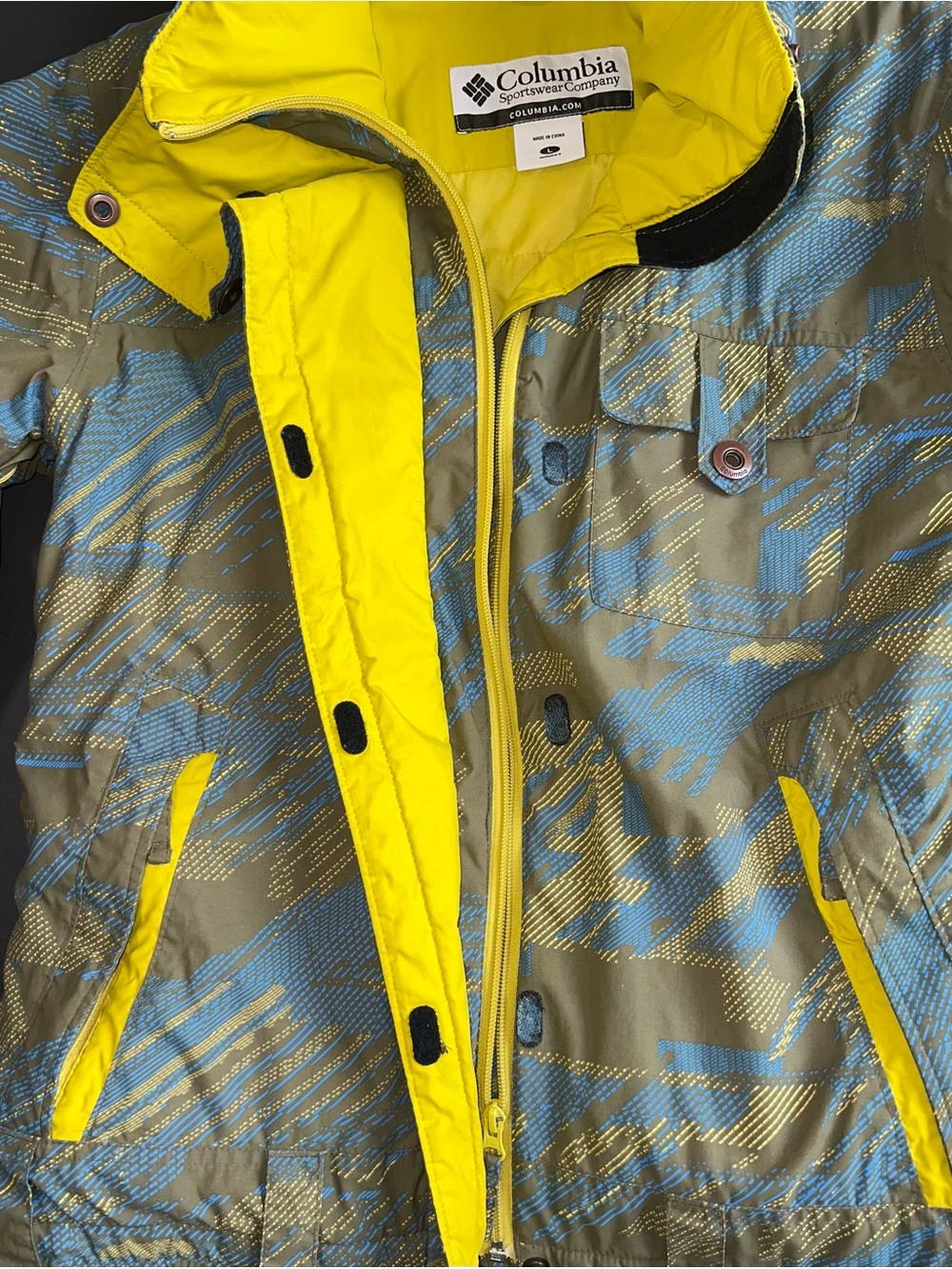 Columbia Omni-Tech Waterproof Jacket Women’s L Hooded Seam Sealed Coat - Picture 8 of 12